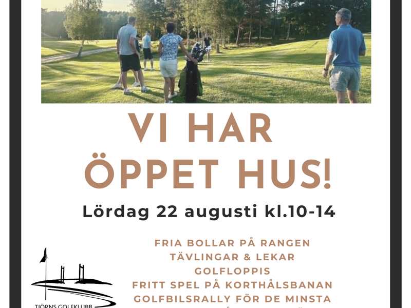 Minimalistisk Ikon Öppet Hus Inbjudan