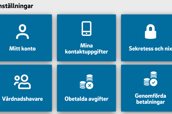 Viktiga inställningar i Min Golf