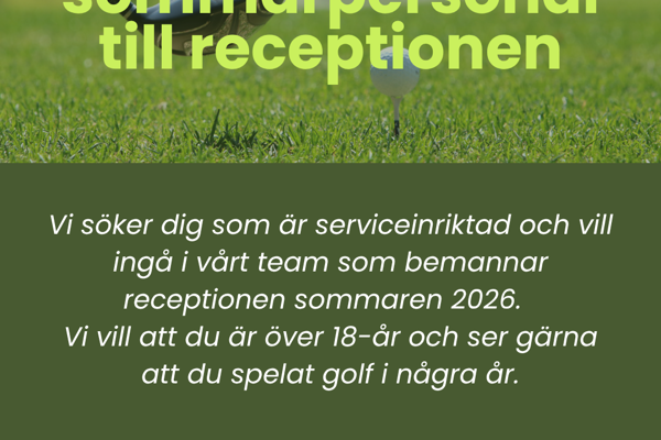 Sommarjobb reception
